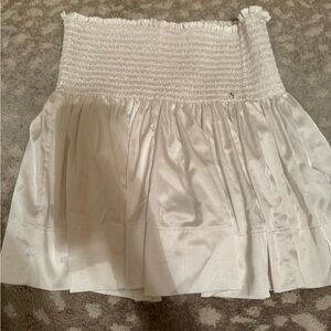NATURAL LIFE White Skorts with Smocked Waistband